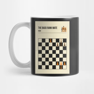 The Back Rank Mate Chess Checkmate Vintage Book Cover Poster Mug